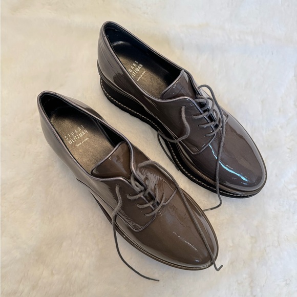 Stuart Weitzman Lace Up Platform Oxfords - size 7.5 - Picture 2 of 5